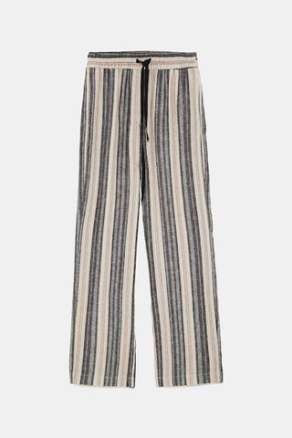 Zara + Striped Pants