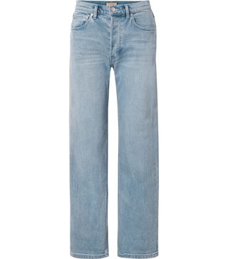 Burberry + High-Rise Straight-Leg Jeans