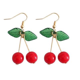 Tacttac + Cherry Charm Earrings