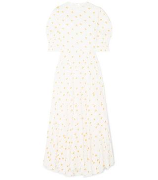 Rixo + Agyness Tiered Floral-Print Voile Maxi Dress