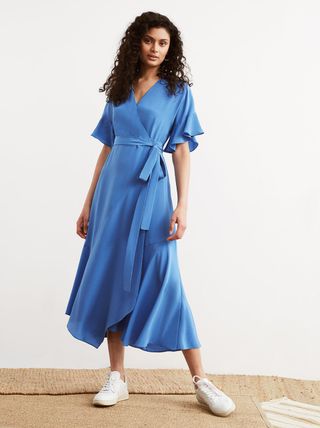 Kitri + Eliana Silk Wrap Dress