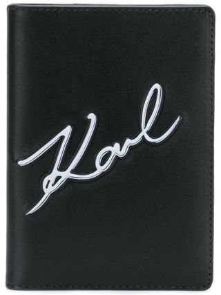 Karl Lagerfeld + K/Signature Passport Holder