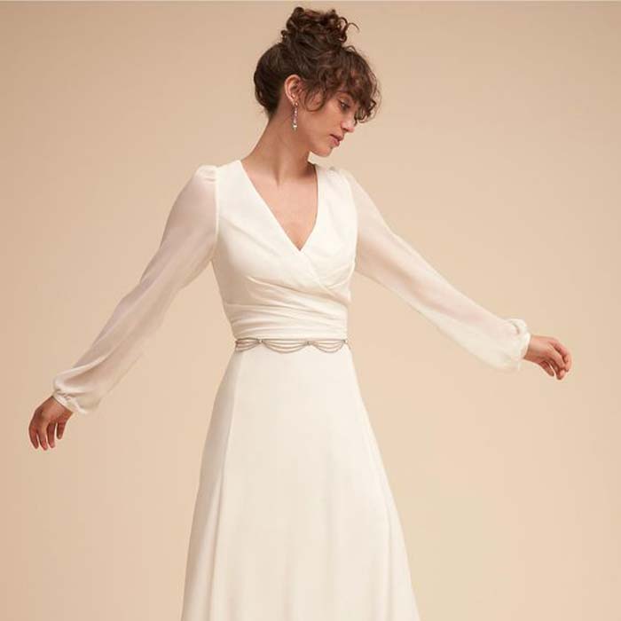 20 Simple Fall Wedding Dresses for the Bride