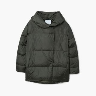 Mango + Quilted Water-Repellent Coat