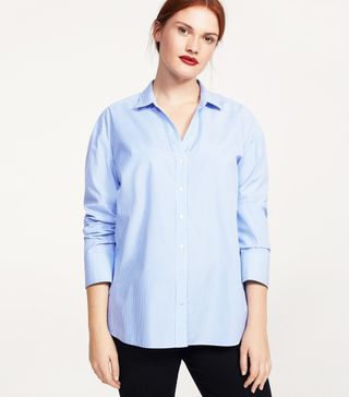 Violeta by Mango + Fine-Stripe Shirt