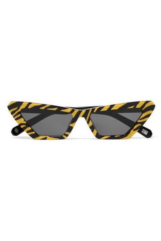 Chimi + Tiger Printed Cat-Eye Acetate Sunglasses
