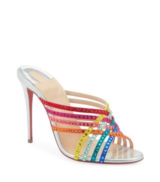 Christian Louboutin + Marthastrass 100 Red Sole Slide Sandals