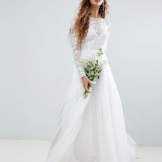 ASOS + Edition Embroidered Bodice Wedding Maxi Dress