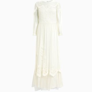 Next + Ivory Vintage Lace Wedding Dress