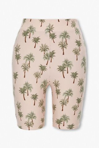 F21 + Palm Tree Biker Shorts