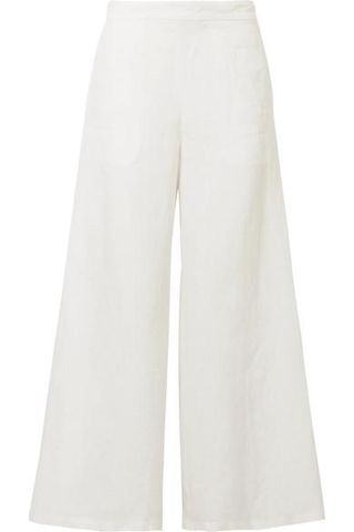 Mansur Gavriel + Linen Wide-Leg Pants