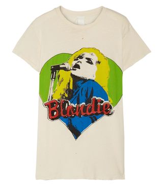 Madeworn + Blondie Distressed Printed Cotton-Jersey T-Shirt
