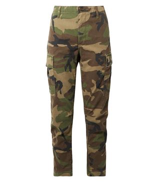 Re/Done + Camouflage-Print Cotton-Canvas Tapered Pants