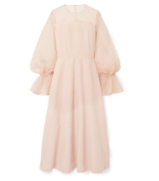 Rejina Pyo + Lois Linen-Blend and Organza Maxi Dress