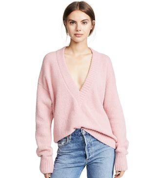 Tibi + V Neck Pullover Sweater