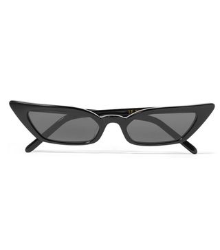 Poppy Lissiman + Le Skinny Cat-Eye Acetate Sunglasses