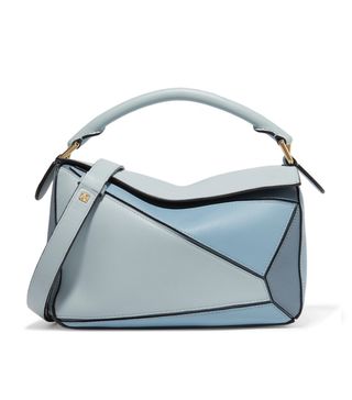 Loewe + Puzzle Small Color-Block Textured-Leather Shoulder Bag