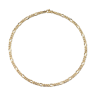 The Last Line + Gold Figaro Chain Necklace