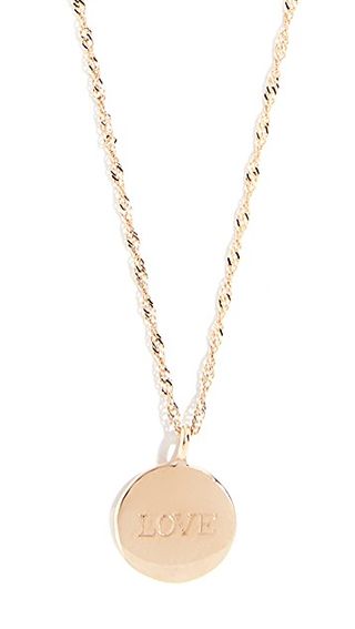 Ariel Gordon Jewelry + 14k Demi Medallion Signet Necklace