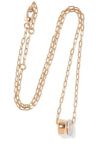 Pomellato + Iconica 18-Karat Rose Gold Diamond Necklace