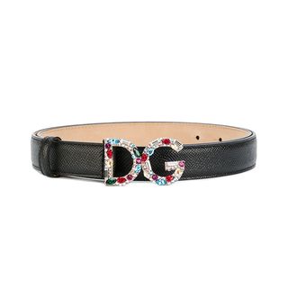 Dolce 
Gabbana + Logo Plaque Belt