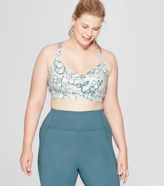 JoyLab + Comfort Floral Print Sports Bra