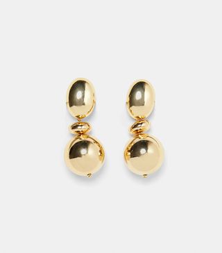 Zara + Circular Metal Earrings