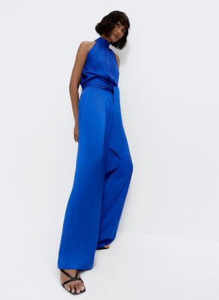 Uterque + Flowing Trousers With Tie Detail