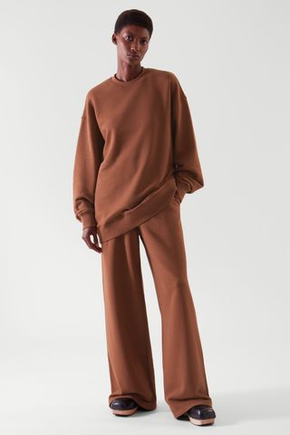 H&M + Regular Fit Wide Leg Joggers