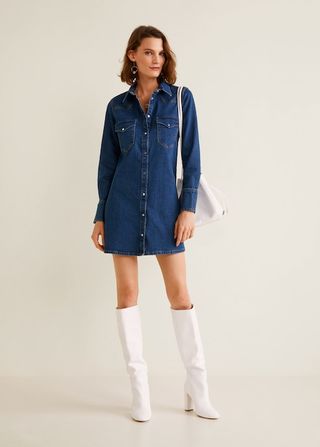 Mango + Denim Shirtdress