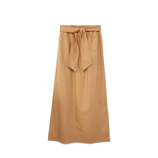 Mango + Belt Long Skirt