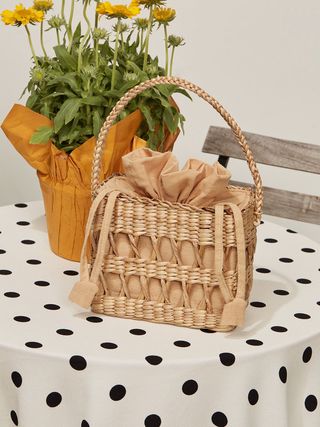 Reformation + Open Weave Box Bag