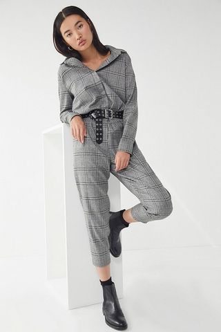 Lucca Couture + Dylan Plaid Jumpsuit