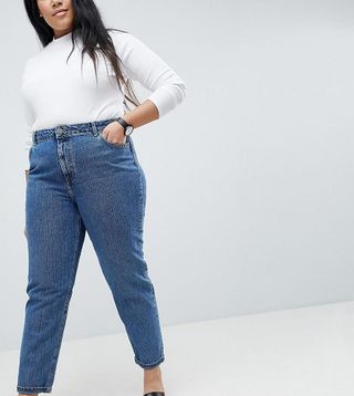 ASOS Curve + Recycled Ritson Rigid Mom Jeans