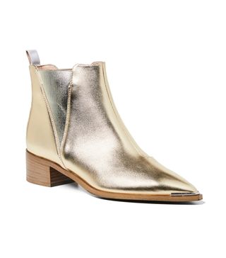 Acne Studios + Jensen Booties in Gold