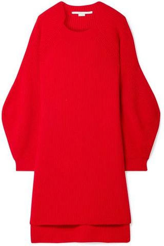 Stella McCartney + Oversized Ribbed Wool Sweater