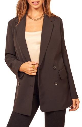 Reformation + Double Breasted Blazer