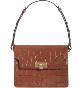 Marge Sherwood + Vintage Brick Croc Embossed Leather Bag