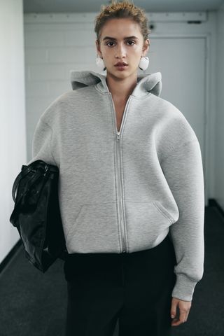 Zara + Neoprene Effect Jacket