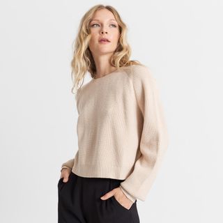 Modern Citizen + Ivi Cropped Ribbed Sweater