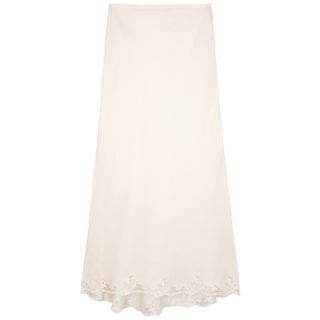 Rixo + Crystal Lace-Trimmed Maxi Skirt
