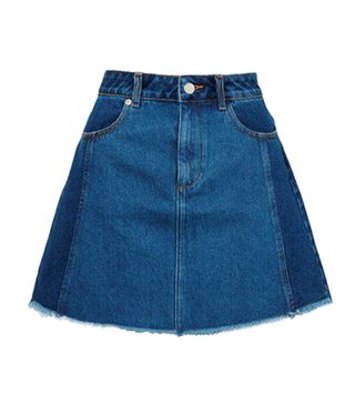 French Connection + Losa Denim Miniskirt