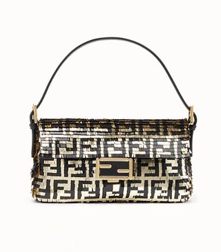 Fendi + Bag With Black and Gold Sequins