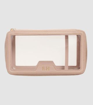The Daily Edited + Taupe Transparent Cosmetic Case