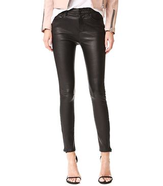 J Brand + Maria High Rise Leather Pants