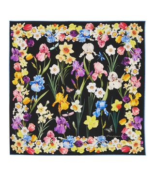 Dolce & Gabbana + Floral-Print Silk-Twill Scarf