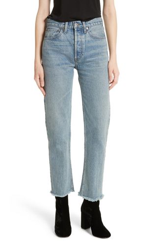 Re/Done + High Waist Stove Pipe Jeans