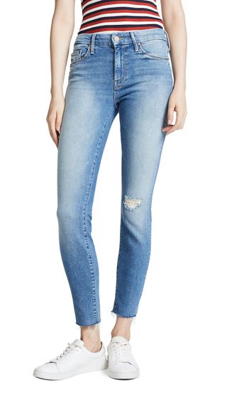 MOTHER + Looker Ankle Fray Jeans