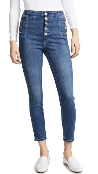 J Brand + Natasha Sky High Cropped Skinny Jeans