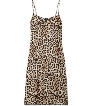ATM Anthony Thomas Melillo + Leopard-Print Silk-Charmeuse Mini Dress